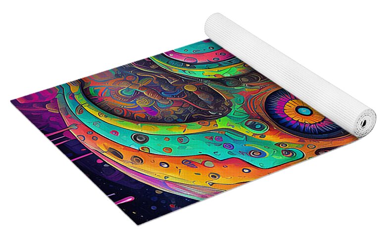 One 14 Yoga Mat by JB Studio â€” close-up detail of artwork