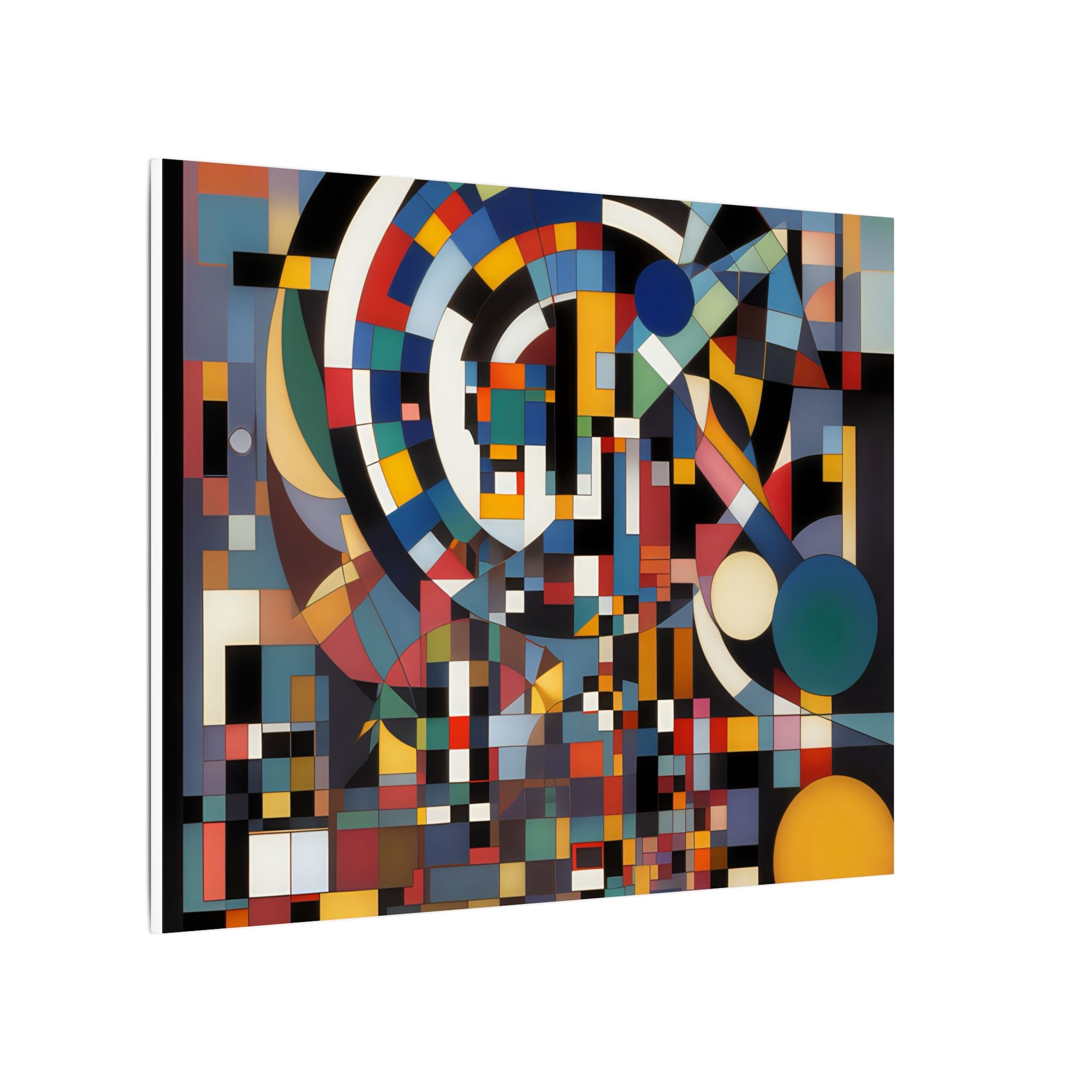 Abstract Reverie #9 gallery-wrapped canvas print â€” color wave abstract in indigo and rose, JB Studio â€” view 110