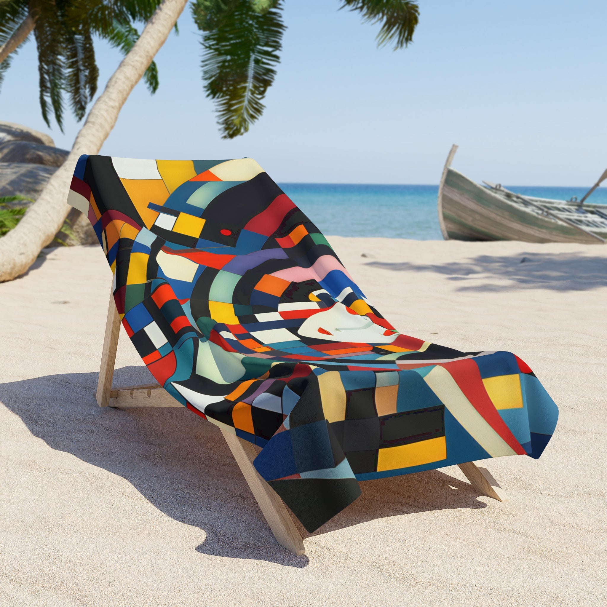 Abstract Reverie Beach Towel by JB Studio â€” close-up detail of artwork