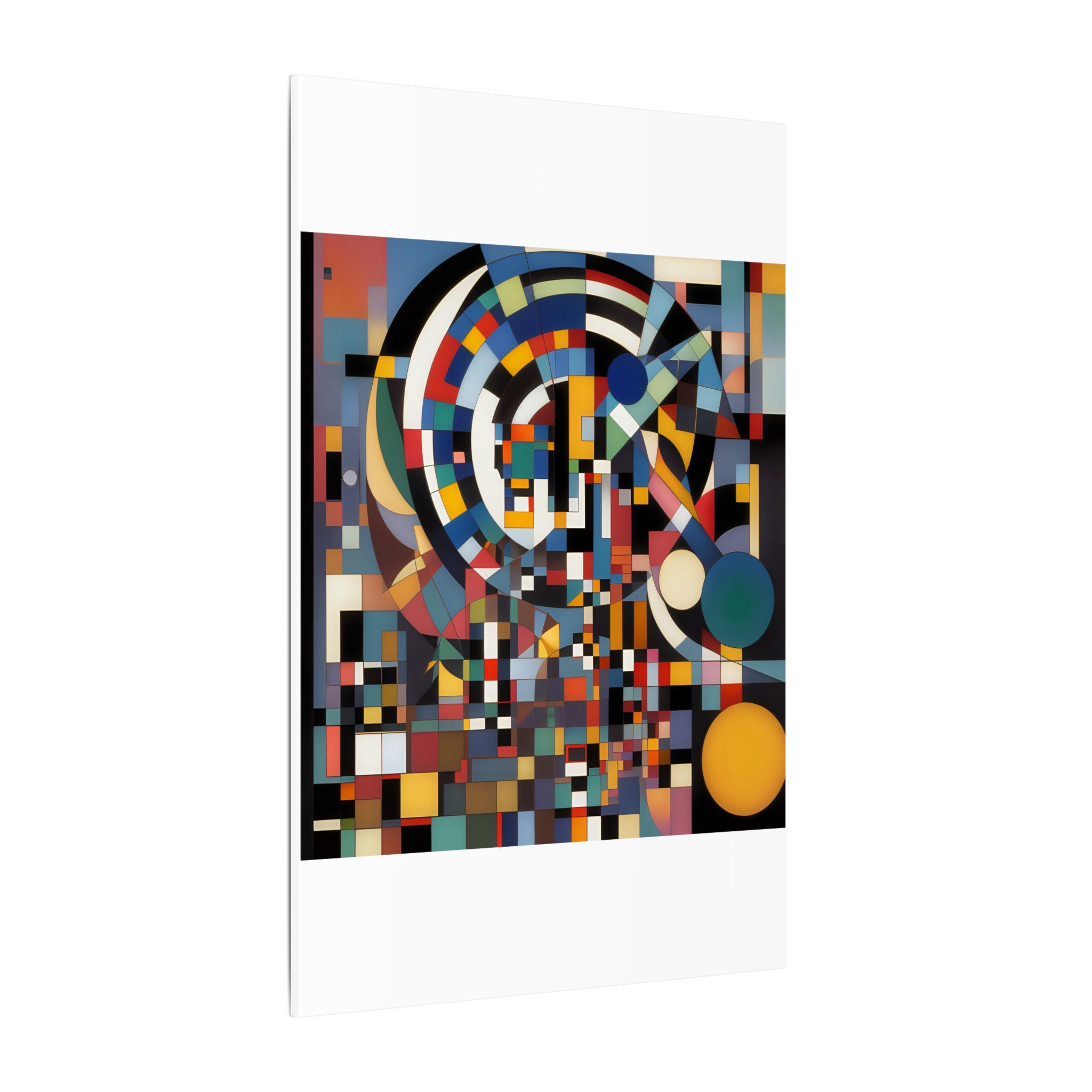 Abstract Reverie #9 gallery-wrapped canvas print â€” color wave abstract in indigo and rose, JB Studio â€” view 215