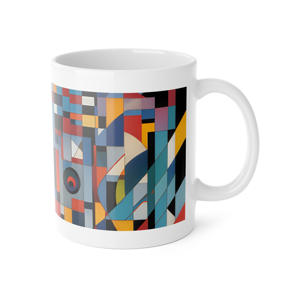 Abstract Reverie Mug by JB Studio â€” close-up detail of artwork