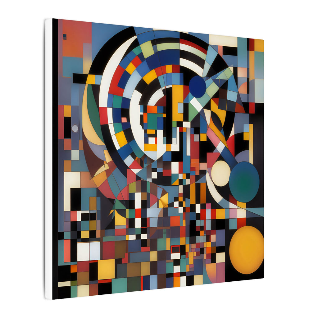 Abstract Reverie #9 gallery-wrapped canvas print â€” color wave abstract in indigo and rose, JB Studio â€” view 98