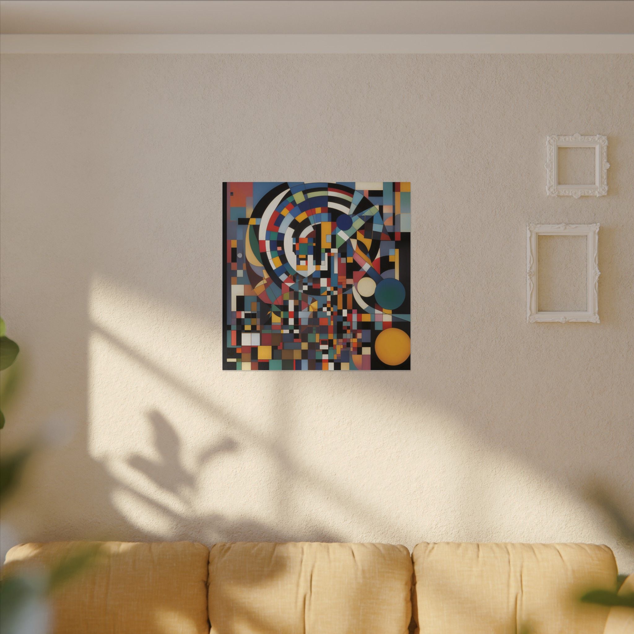Abstract Reverie #9 gallery-wrapped canvas print â€” color wave abstract in indigo and rose, JB Studio â€” view 114