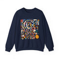 Abstract Reverie Sweatshirt by JB Studio â€” close-up detail of artwork