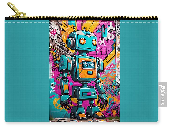 Circuit Splendor Zip Pouch by JB Studio â€” main product image
