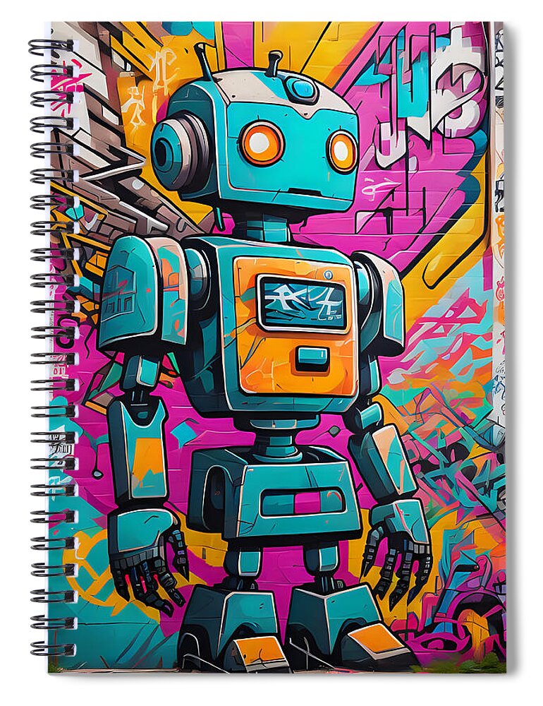 Circuit Splendor Spiral Notebook by JB Studio â€” main product image