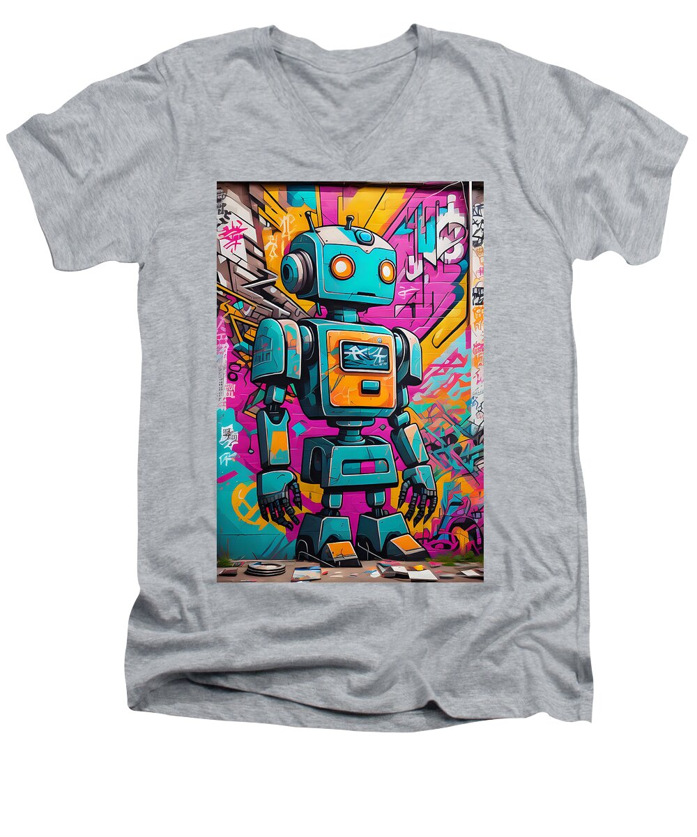 Circuit Splendor Men's V-Neck T-Shirt by JB Studio â€” main product image