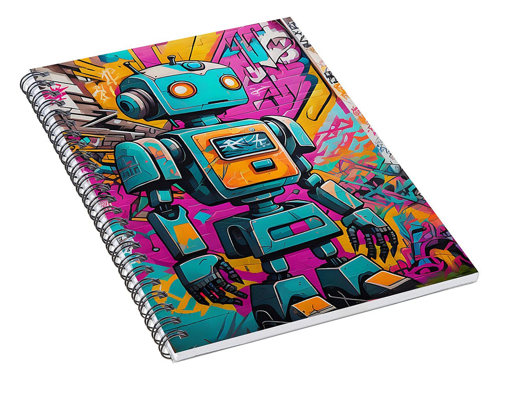 Circuit Splendor Spiral Notebook by JB Studio â€” alternate angle view