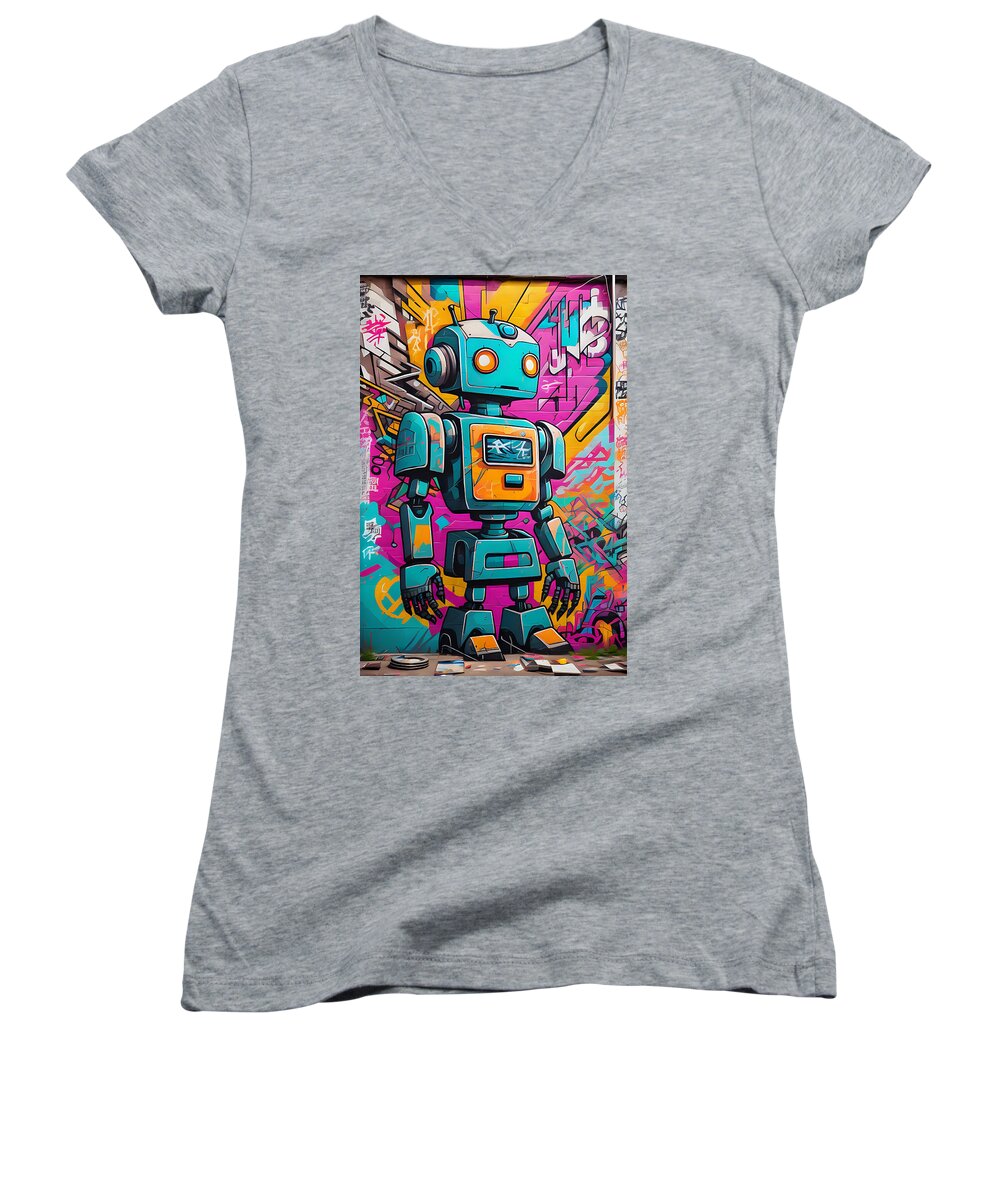Circuit Splendor Women's V-Neck T-Shirt by JB Studio â€” main product image
