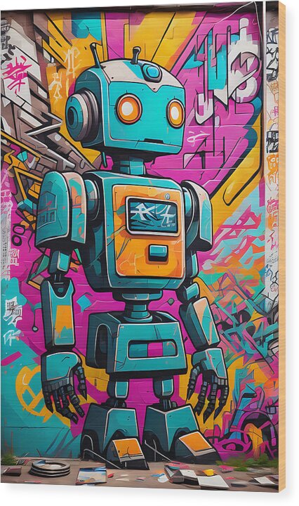 Circuit Splendor Wood Print by JB Studio â€” main product image