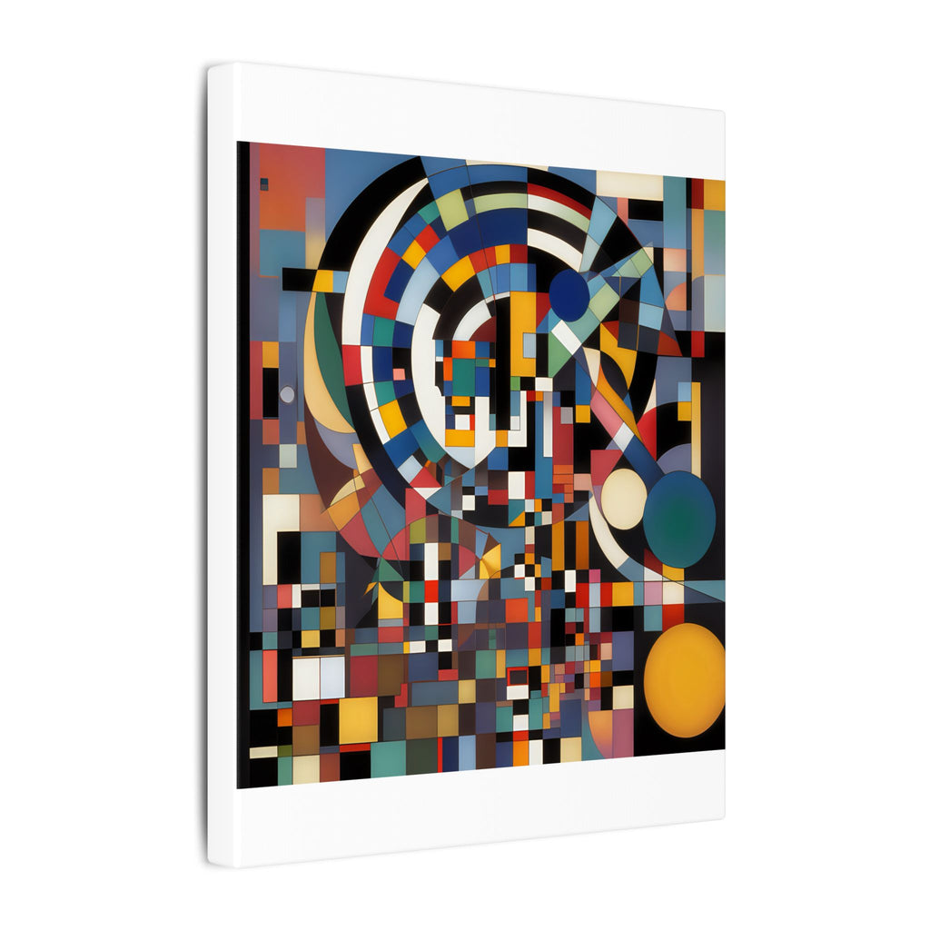 Abstract Reverie #9 gallery-wrapped canvas print â€” color wave abstract in indigo and rose, JB Studio â€” view 62