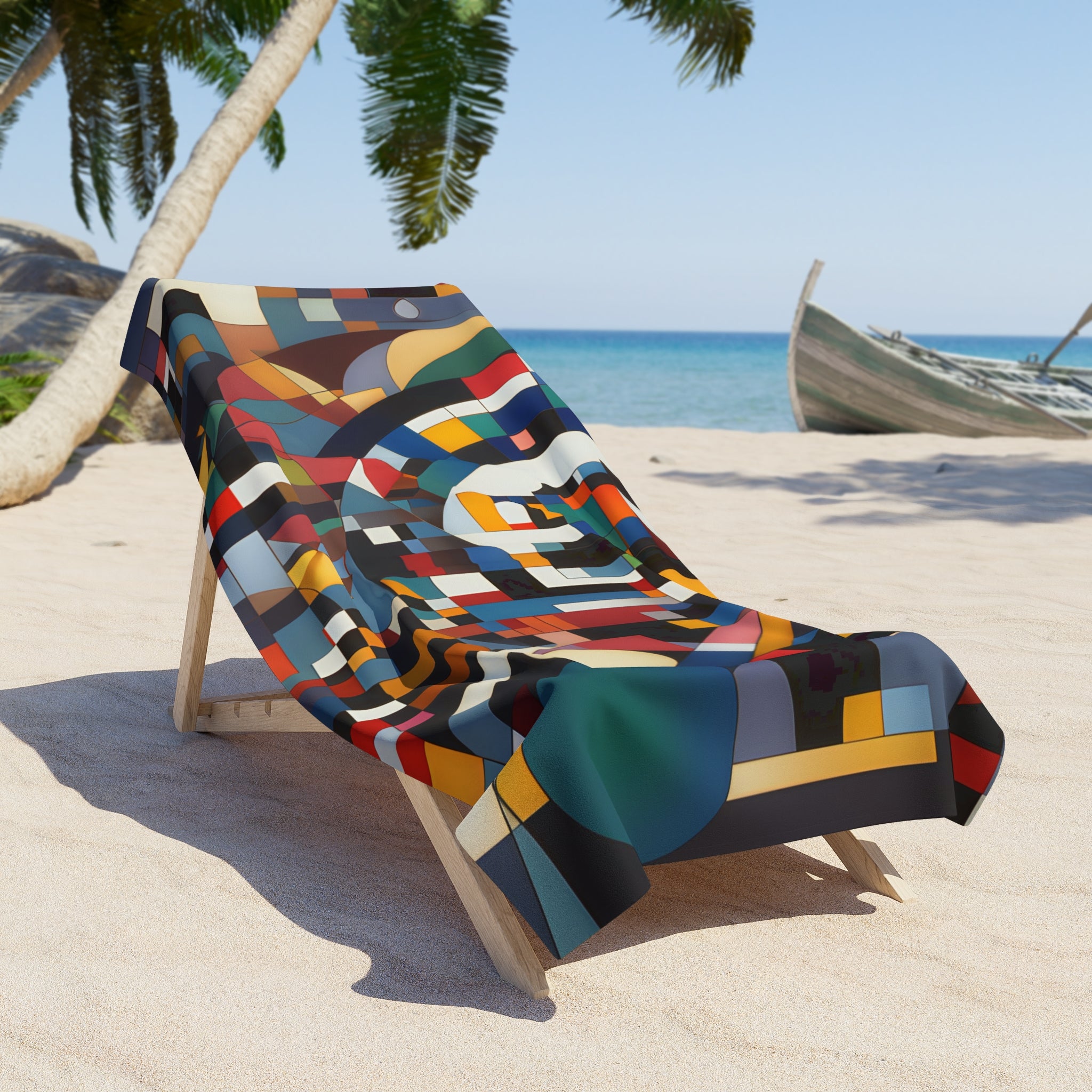 Abstract Reverie Beach Towel by JB Studio â€” close-up detail of artwork