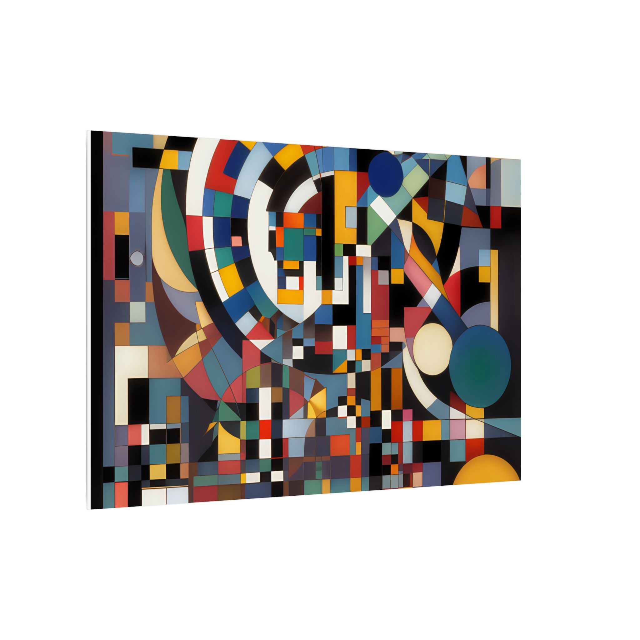 Abstract Reverie #9 gallery-wrapped canvas print â€” color wave abstract in indigo and rose, JB Studio â€” view 221