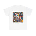 Abstract Reverie #9 graphic tee â€” color-saturated abstract swirl print on unisex cotton, JB Studio