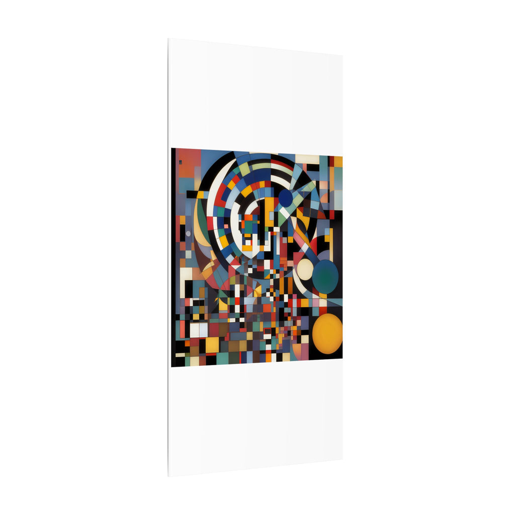 Abstract Reverie #9 gallery-wrapped canvas print â€” color wave abstract in indigo and rose, JB Studio â€” view 140