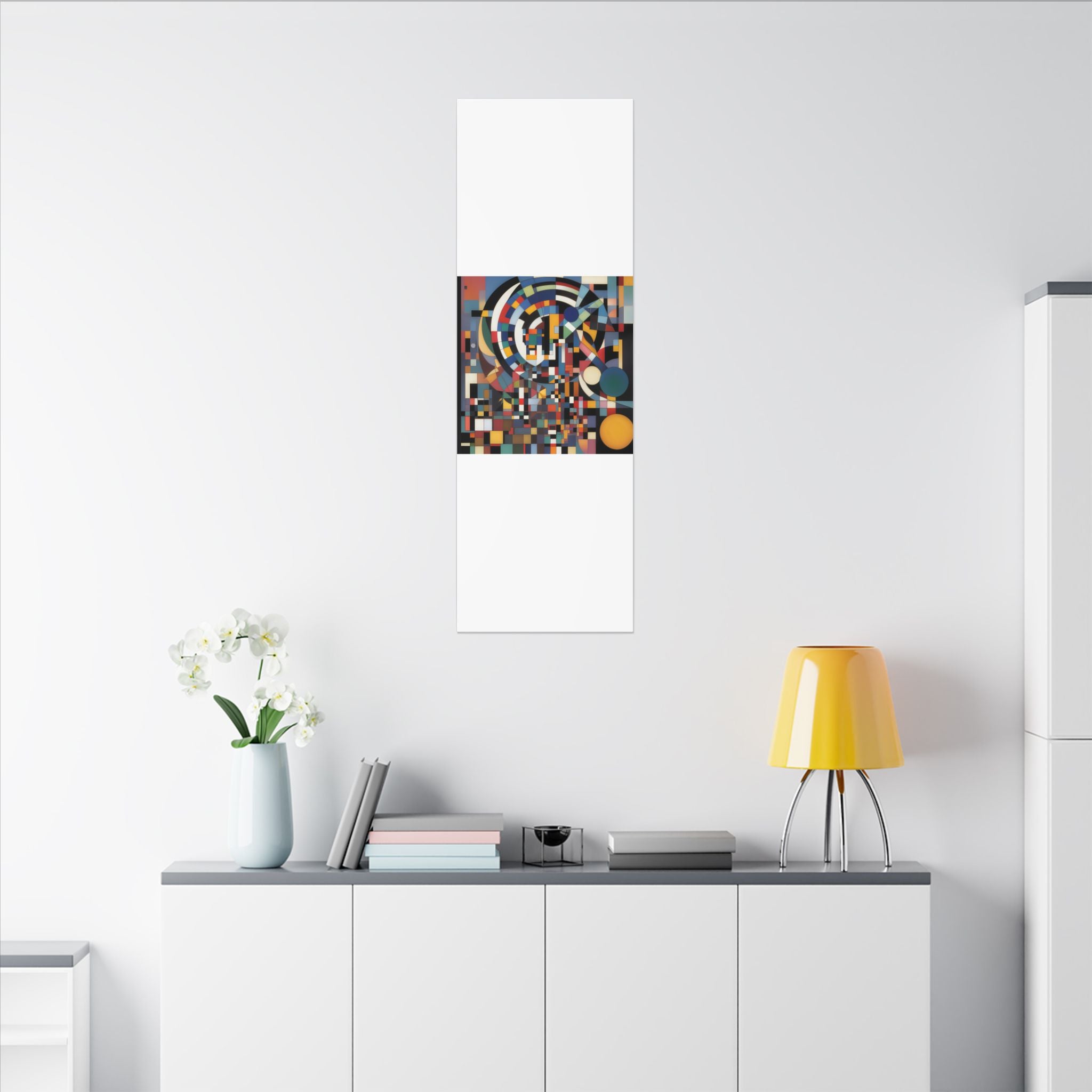 Abstract Reverie #9 gallery-wrapped canvas print â€” color wave abstract in indigo and rose, JB Studio â€” view 229