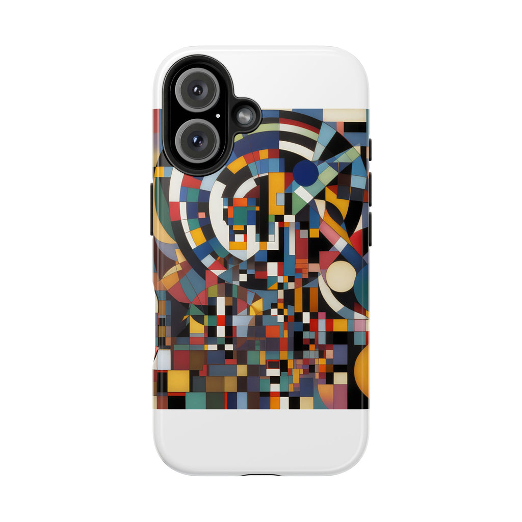 Abstract Reverie #9 tough phone case â€” dual-layer drop protection, indigo blush abstract print, JB Studio â€” view 11