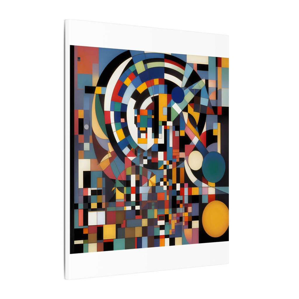 Abstract Reverie #9 gallery-wrapped canvas print â€” color wave abstract in indigo and rose, JB Studio â€” view 77