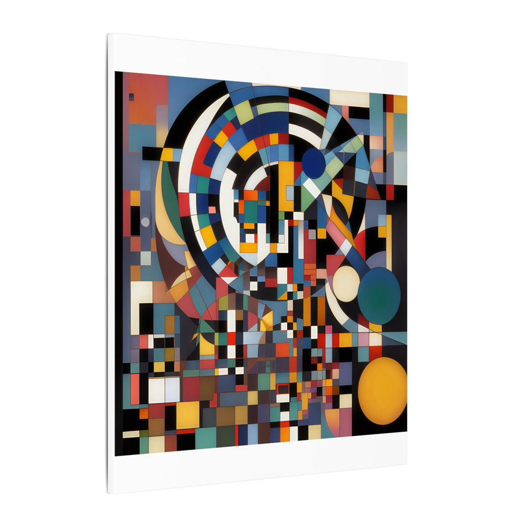 Abstract Reverie #9 gallery-wrapped canvas print â€” color wave abstract in indigo and rose, JB Studio â€” view 203