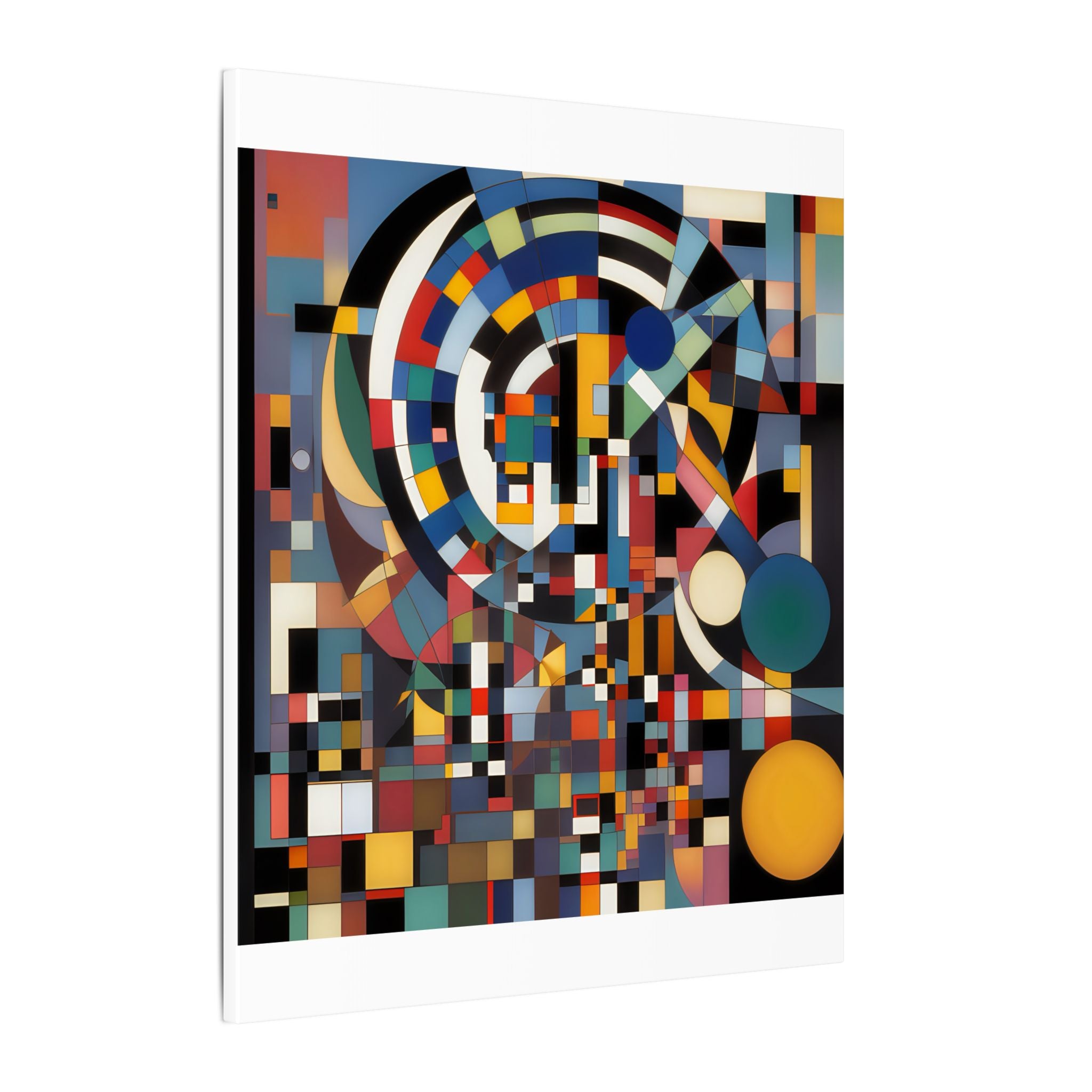 Abstract Reverie #9 gallery-wrapped canvas print â€” color wave abstract in indigo and rose, JB Studio â€” view 203
