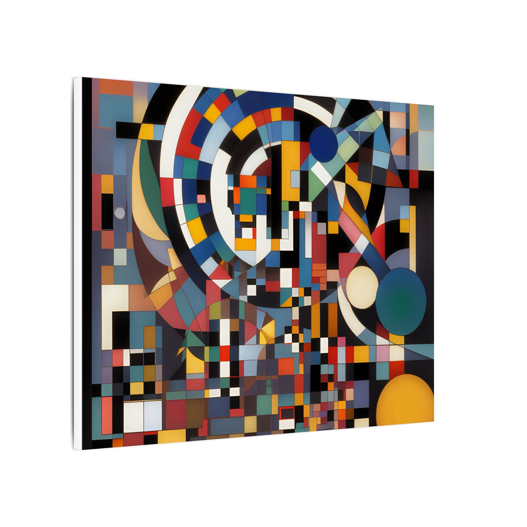 Abstract Reverie #9 gallery-wrapped canvas print â€” color wave abstract in indigo and rose, JB Studio â€” view 107