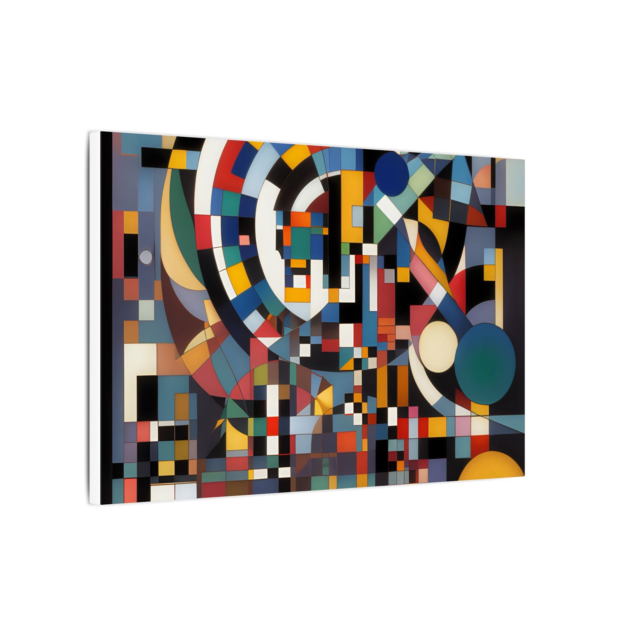 Abstract Reverie #9 gallery-wrapped canvas print â€” color wave abstract in indigo and rose, JB Studio â€” view 59