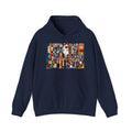 Abstract Reverie Hoodie by JB Studio â€” close-up detail of artwork