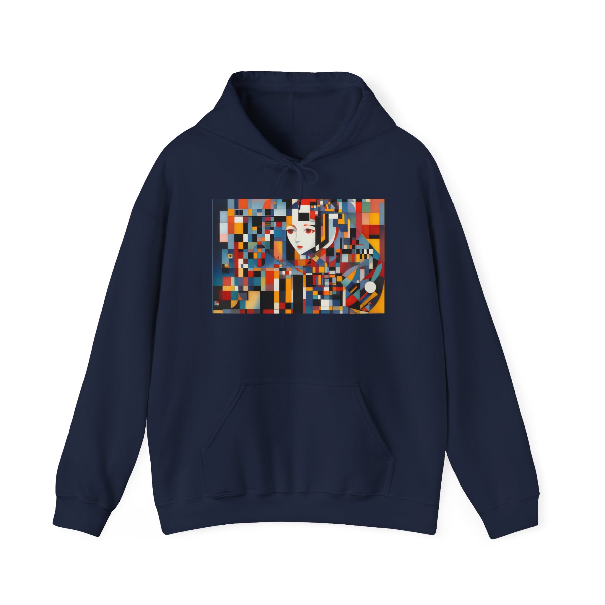 Abstract Reverie Hoodie by JB Studio â€” close-up detail of artwork