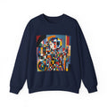 Abstract Reverie Sweatshirt by JB Studio â€” close-up detail of artwork