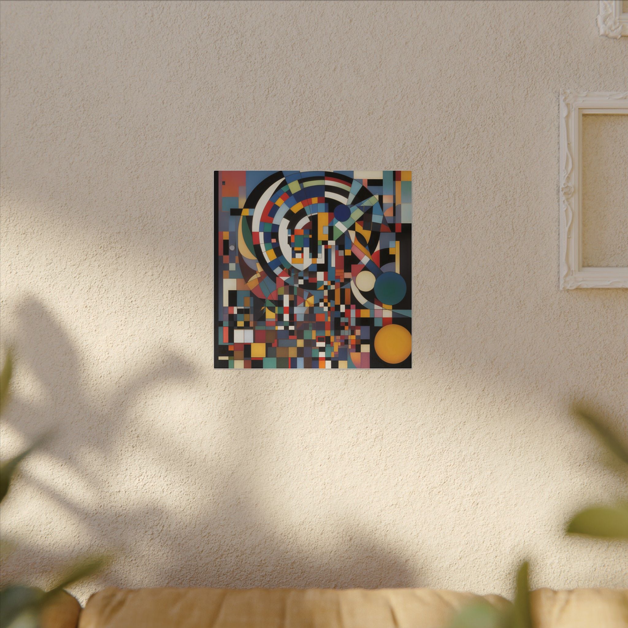 Abstract Reverie #9 gallery-wrapped canvas print â€” color wave abstract in indigo and rose, JB Studio â€” view 99