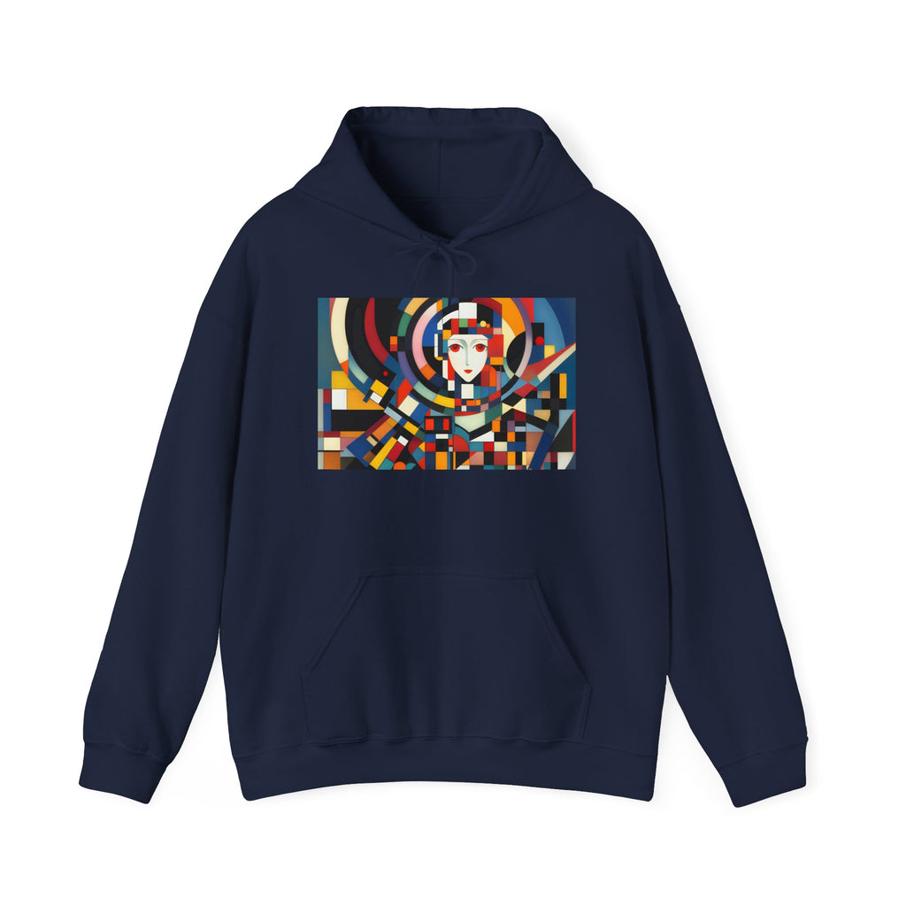 Abstract Reverie Hoodie by JB Studio â€” close-up detail of artwork