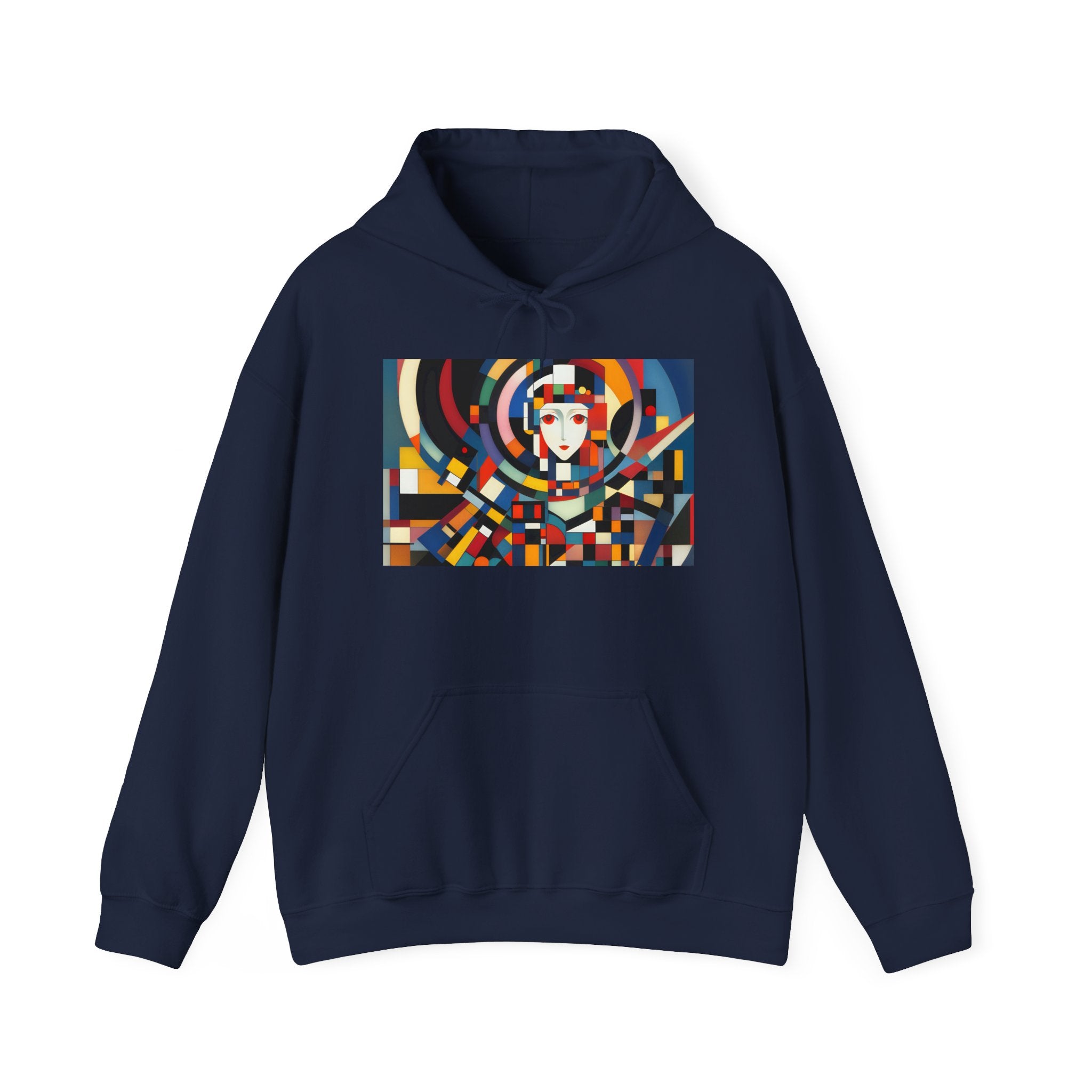 Abstract Reverie Hoodie by JB Studio â€” close-up detail of artwork