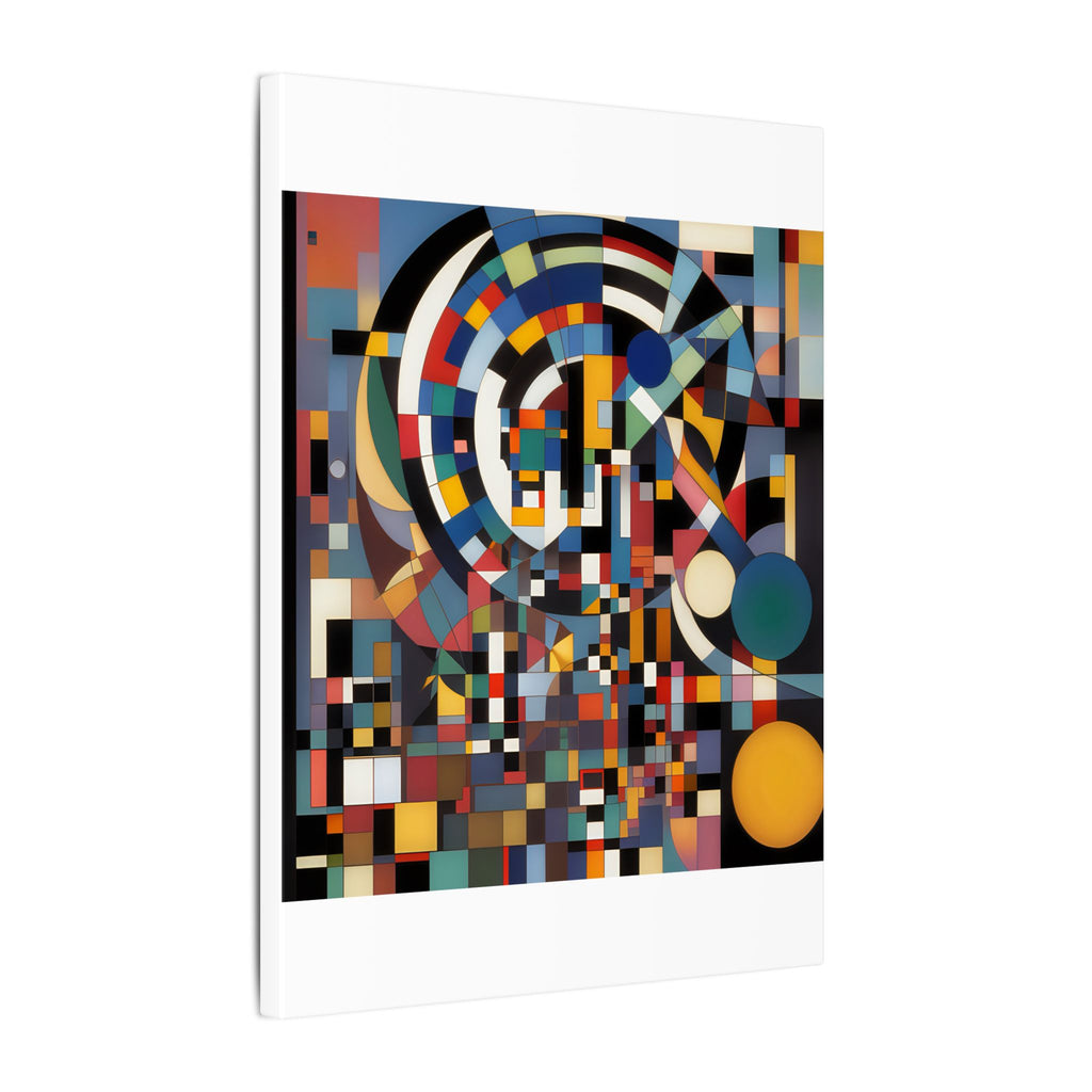 Abstract Reverie #9 gallery-wrapped canvas print â€” color wave abstract in indigo and rose, JB Studio â€” view 185