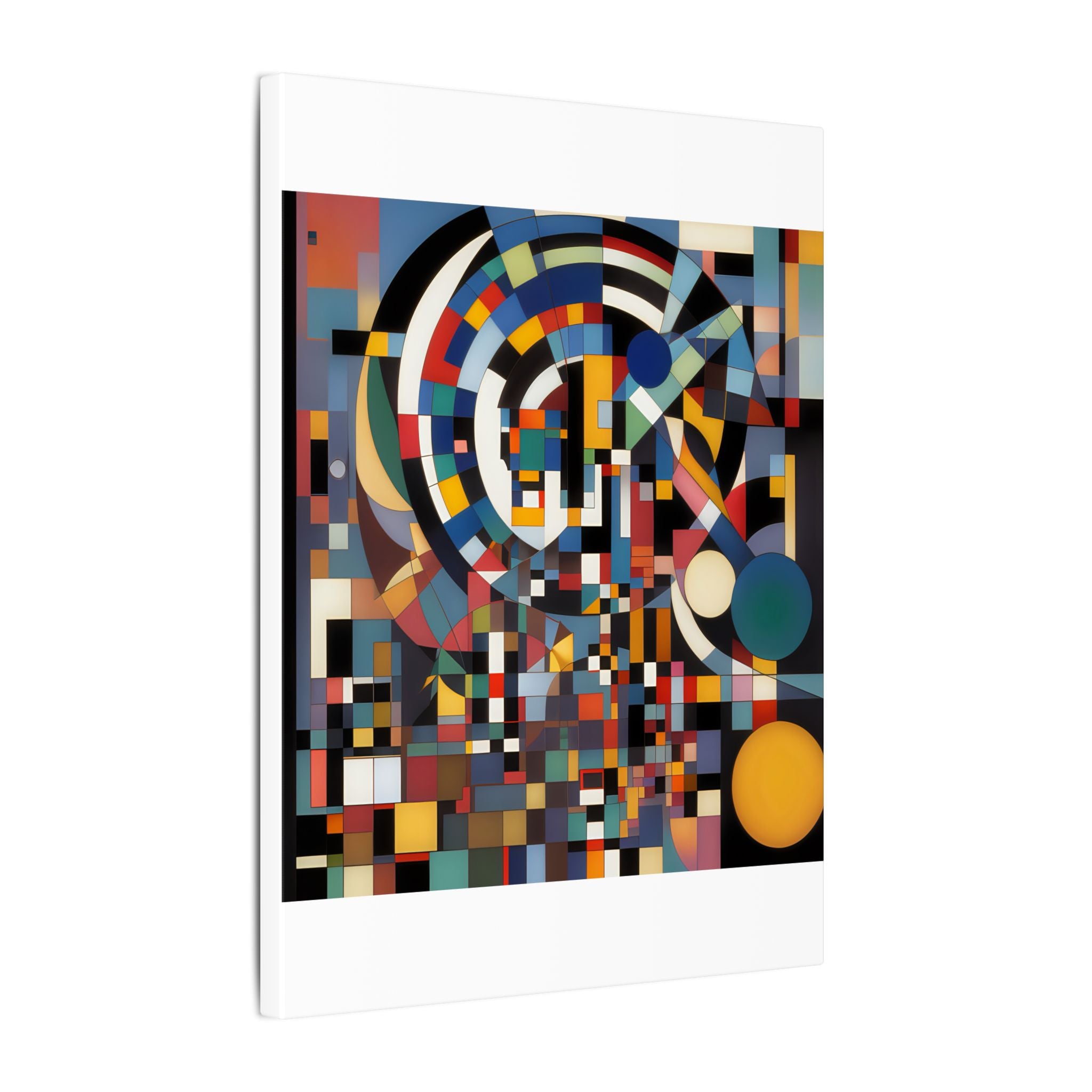 Abstract Reverie #9 gallery-wrapped canvas print â€” color wave abstract in indigo and rose, JB Studio â€” view 185