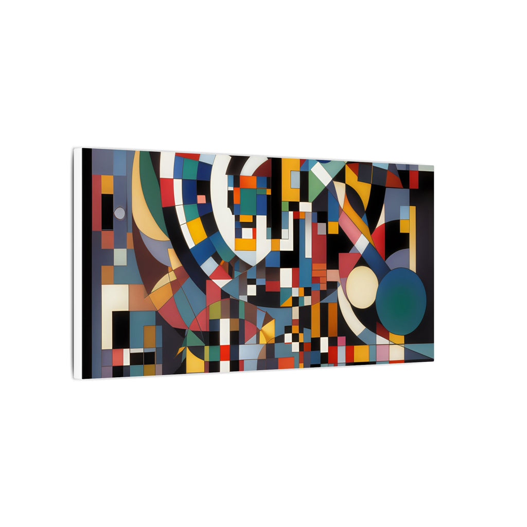 Abstract Reverie #9 gallery-wrapped canvas print â€” color wave abstract in indigo and rose, JB Studio â€” view 230