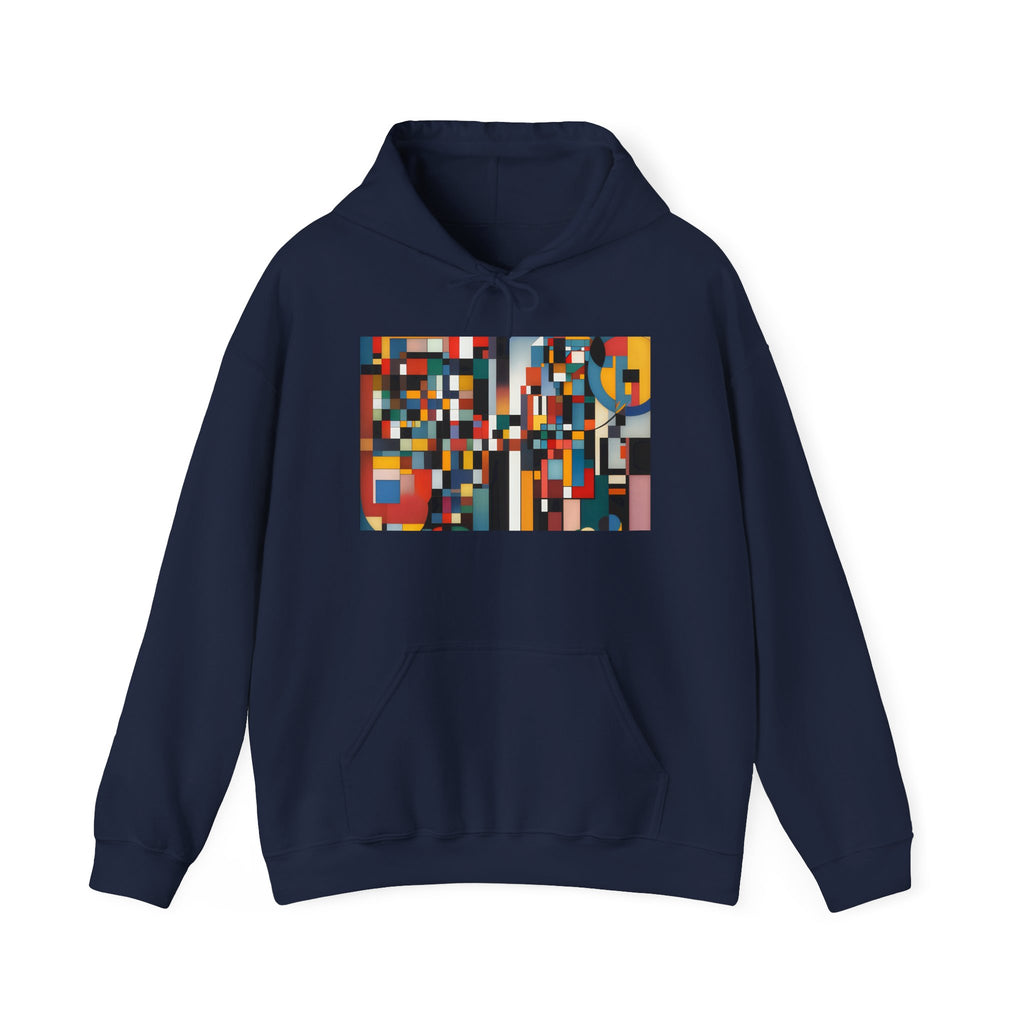Abstract Reverie Hoodie by JB Studio â€” close-up detail of artwork