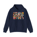 Abstract Reverie Hoodie by JB Studio â€” close-up detail of artwork