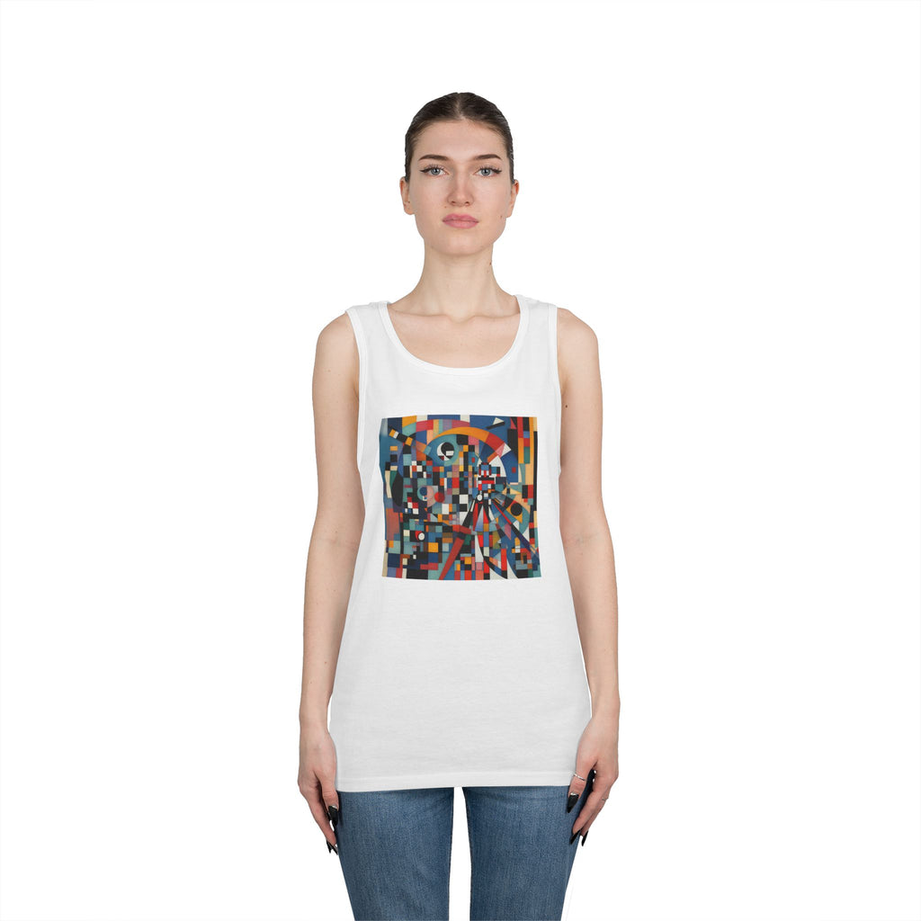 Abstract Reverie Tank Top by JB Studio â€” close-up detail of artwork