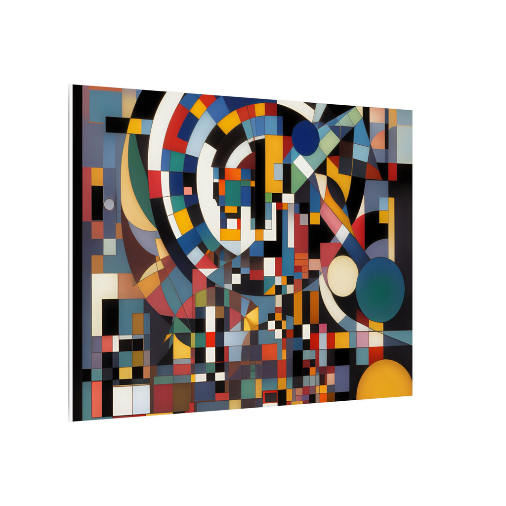 Abstract Reverie #9 gallery-wrapped canvas print â€” color wave abstract in indigo and rose, JB Studio â€” view 83