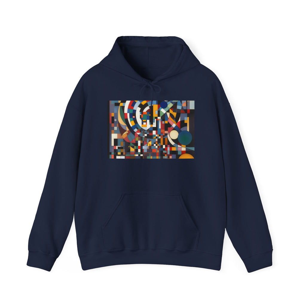 Abstract Reverie Hoodie by JB Studio â€” close-up detail of artwork