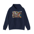 Abstract Reverie Hoodie by JB Studio â€” close-up detail of artwork