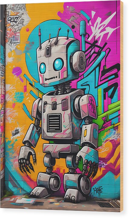 Circuit Splendor Wood Print by JB Studio â€” main product image