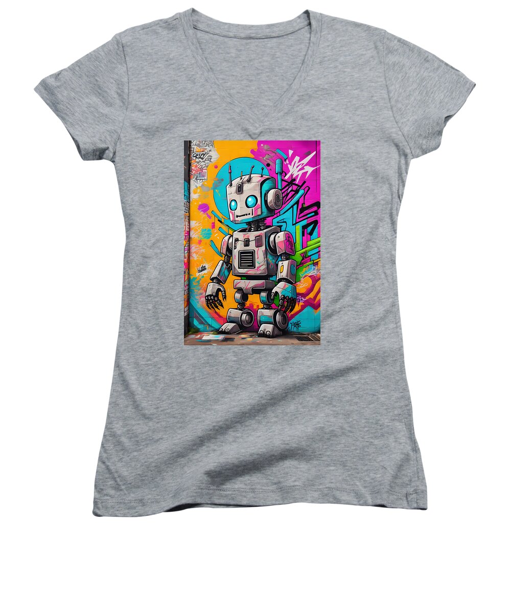 Circuit Splendor Women's V-Neck T-Shirt by JB Studio â€” main product image