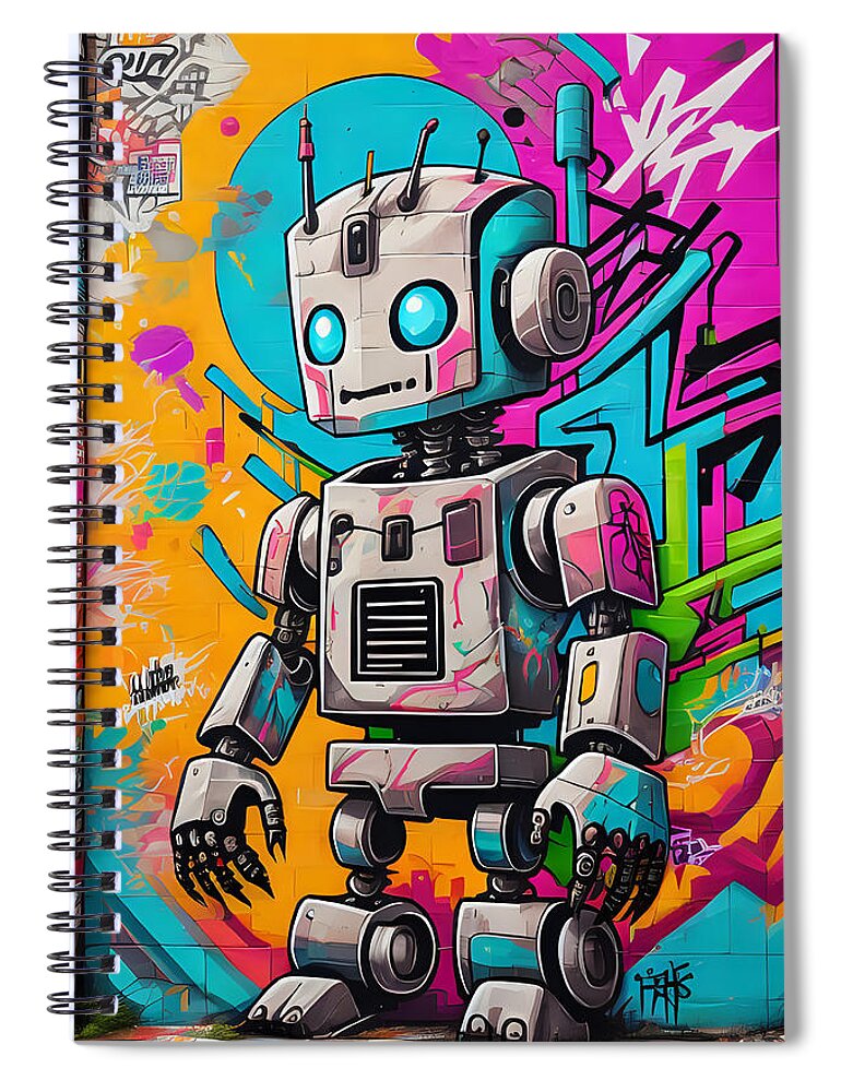 Circuit Splendor Spiral Notebook by JB Studio â€” main product image