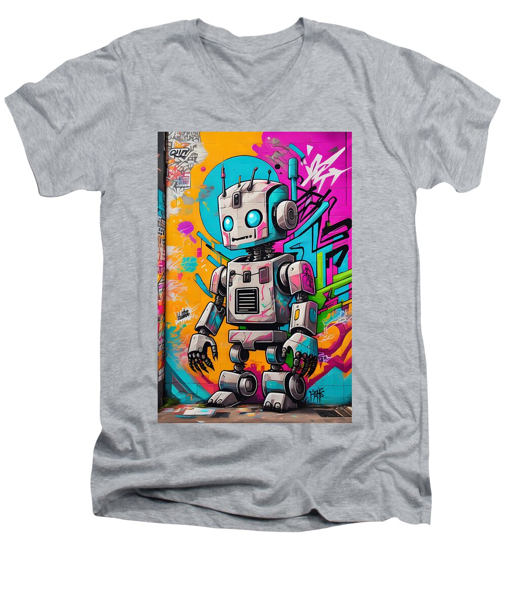 Circuit Splendor Men's V-Neck T-Shirt by JB Studio â€” main product image