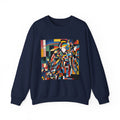 Abstract Reverie Sweatshirt by JB Studio â€” close-up detail of artwork