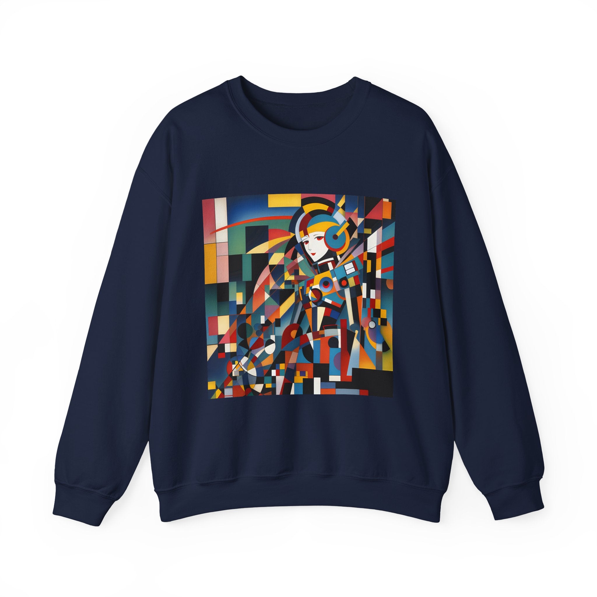 Abstract Reverie Sweatshirt by JB Studio â€” close-up detail of artwork