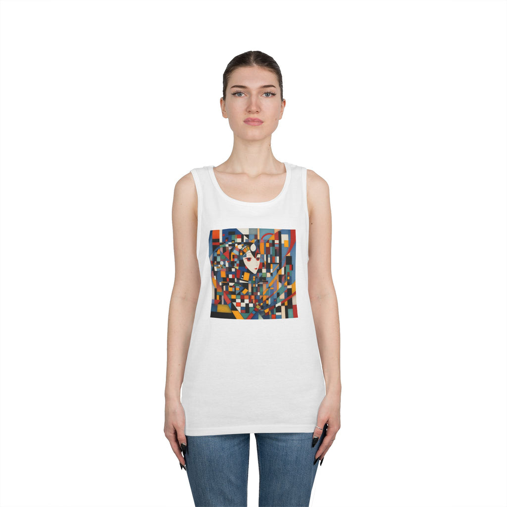 Abstract Reverie Tank Top by JB Studio â€” close-up detail of artwork