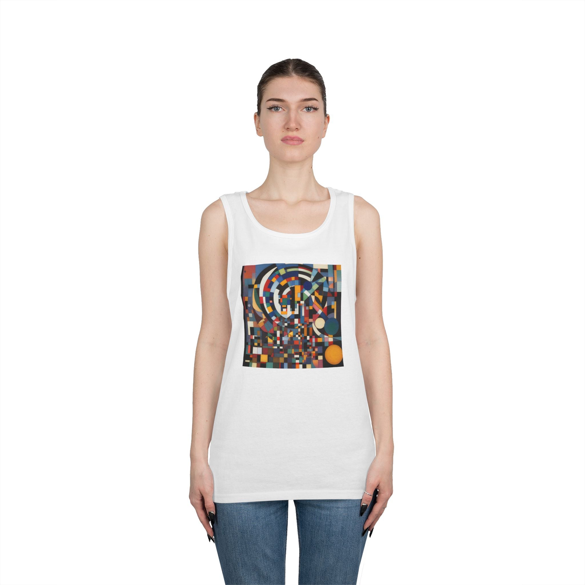 Abstract Reverie Tank Top by JB Studio â€” close-up detail of artwork