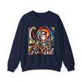Abstract Reverie Sweatshirt by JB Studio â€” close-up detail of artwork